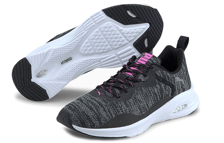 (WMNS) PUMA Hybrid Fuego Knit Black/Pink 192957-07