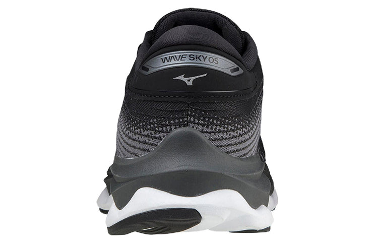 Mizuno Wave Sky 5 Wide Low Tops Black Gray White J1GD211252