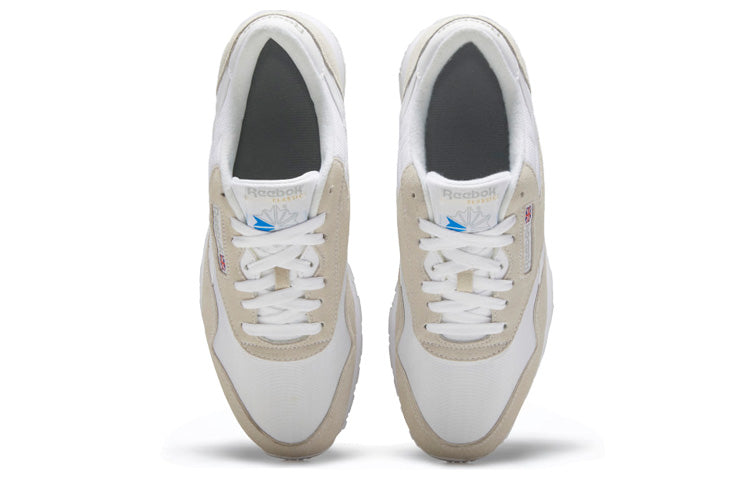 Reebok Classic Nylon Running Shoes White/Brown FZ6390