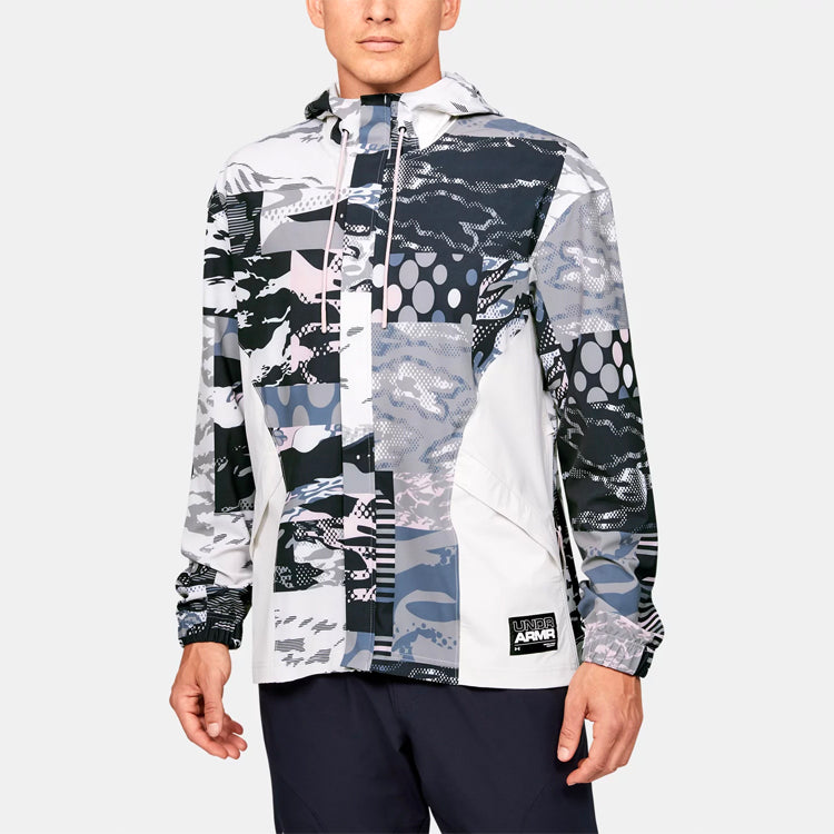 Men's Under Armour Moments Casual Sports Protection Hooded Jacket Colorblock 1351337-667
