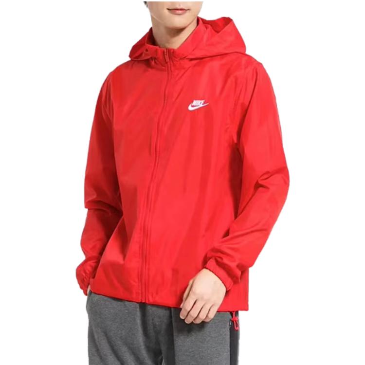 Nike Logo Windbreaker Jacket 'Red' AR2239-657