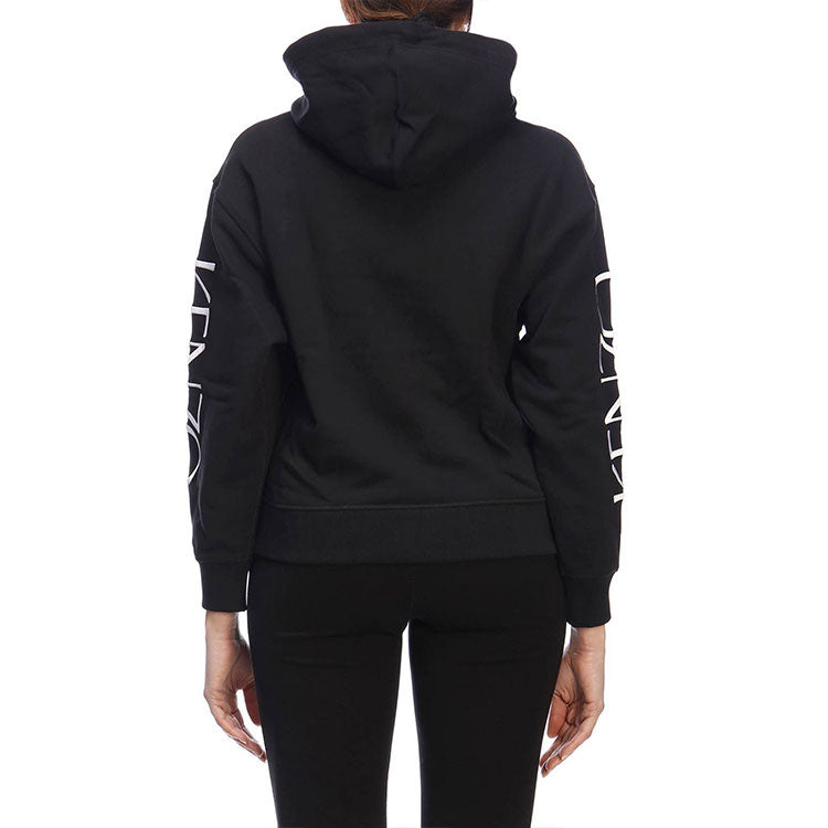 (WMNS) KENZO Rose Alphabet Logo Hoodie Black F952SW780952-99