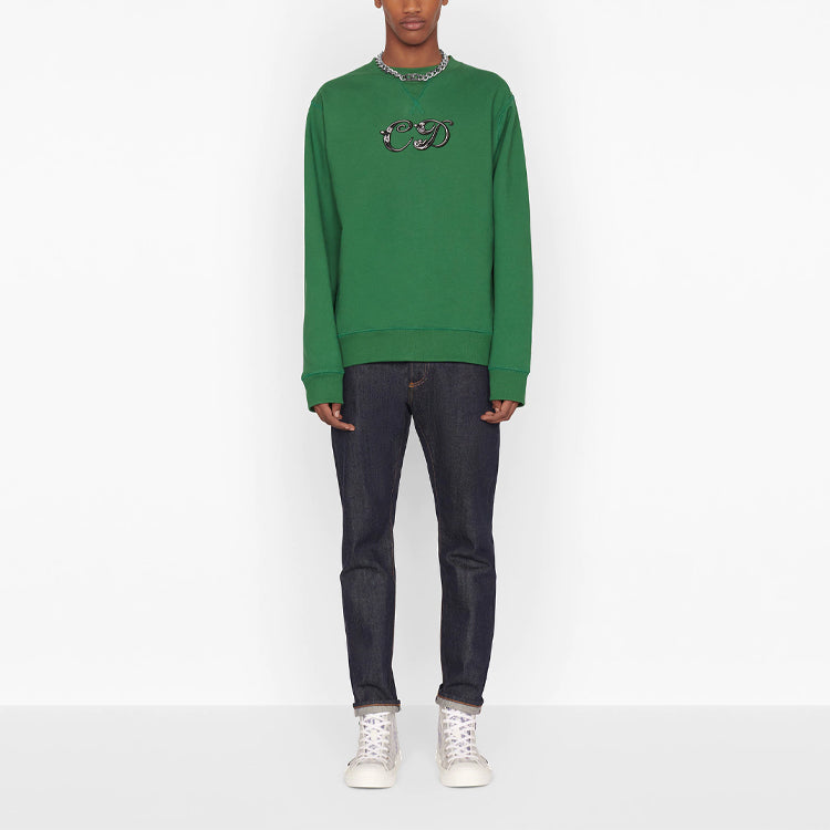 Men's DIOR x KENNY Crossover Alphabet Large Sports Green 193J687A0531-C679