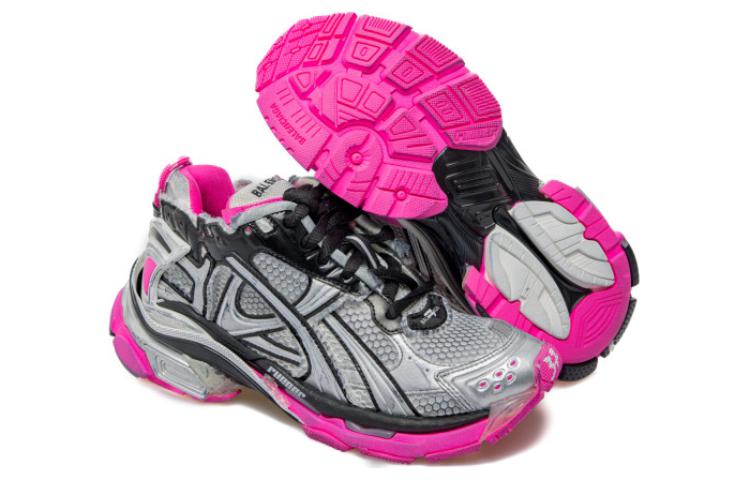 (WMNS) Balenciaga Runner 'Silver Black Pink' 772767W3RBW9155