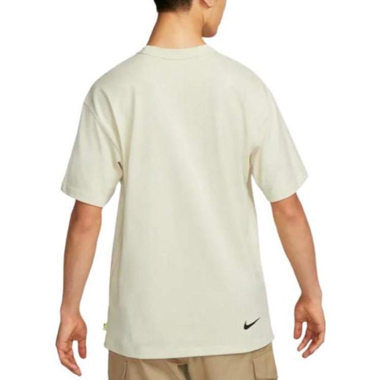 Men's Nike Alphabet Logo Printing Round Neck Short Sleeve Lime T-Shirt DX6309-244