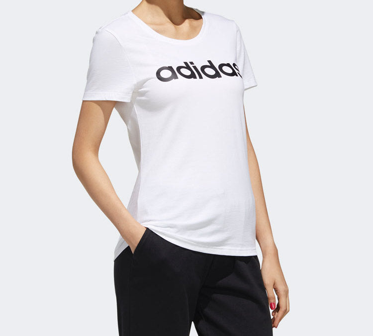 (WMNS) adidas neo W Esntl Lg T 1 Casual Sports Short Sleeve White FP7873