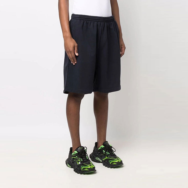 Balenciaga BB Corp Track Shorts 'Dark Blue' 674591TKVB53967