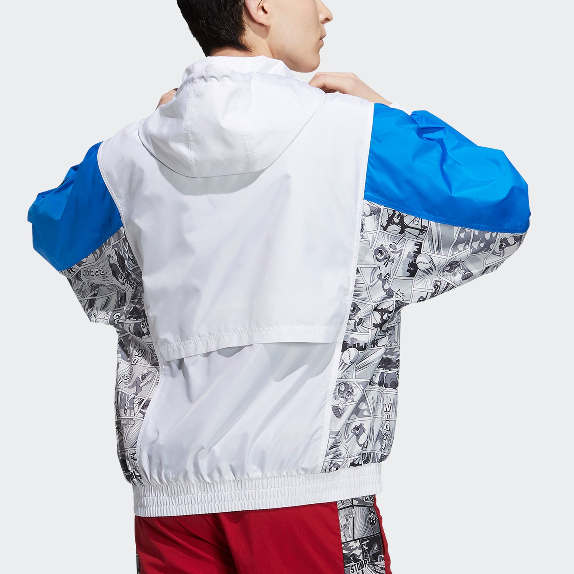 adidas originals x Disney Crossover Manga Wb Pattern Sports Hooded Jacket White HD9078