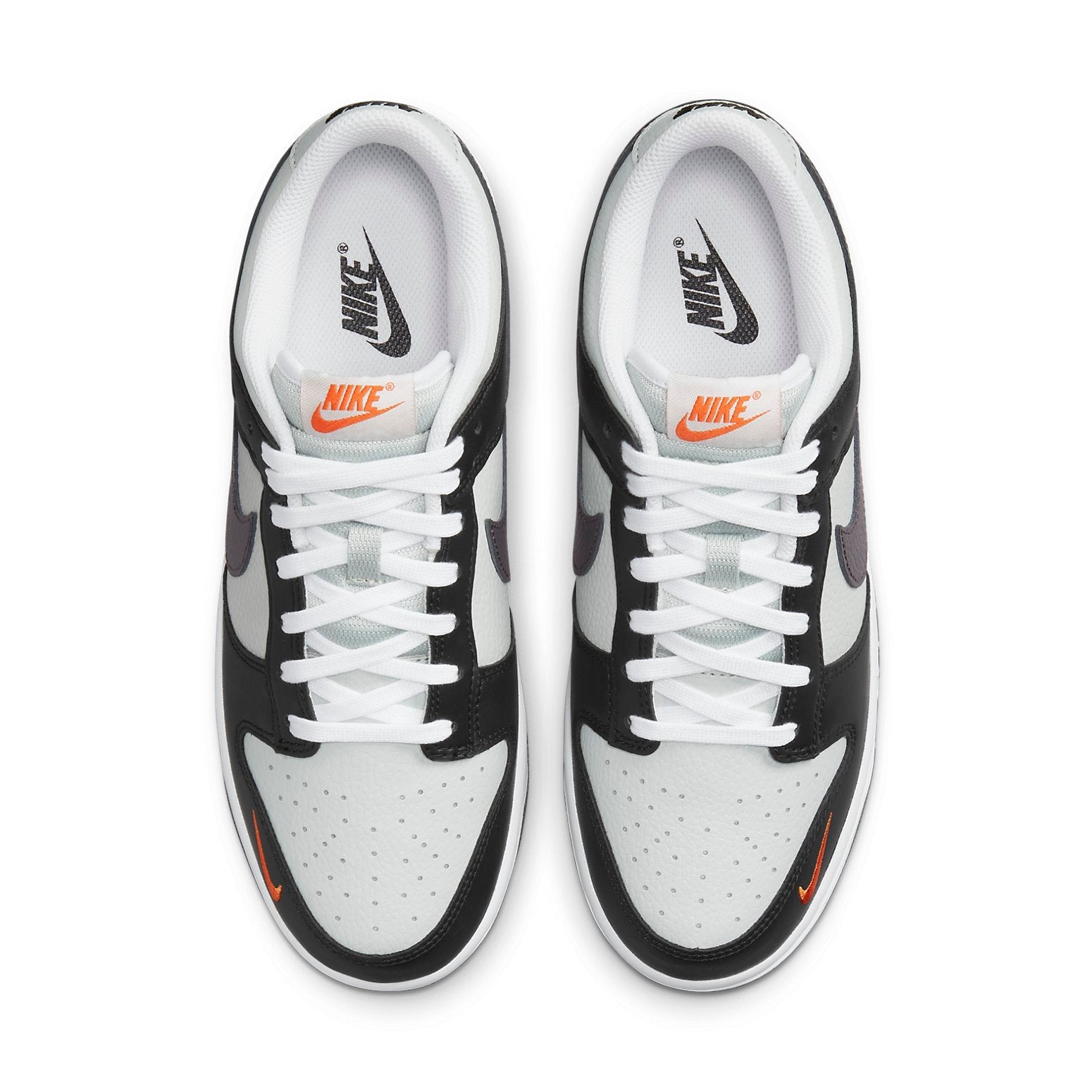 Nike Dunk Low 'Black Total Orange Mini Swoosh' FN7808-001