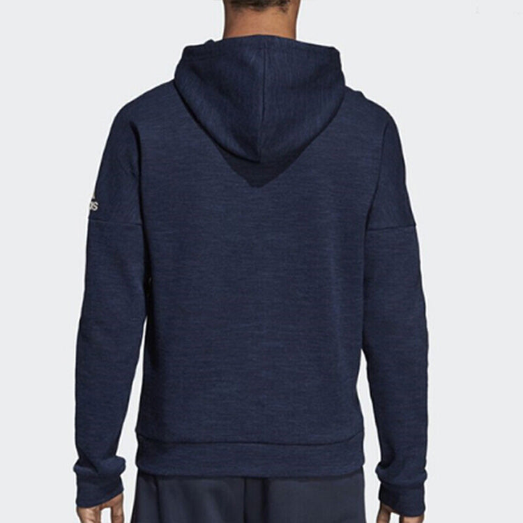 adidas Stadium FZ hooded Knit Jacket Blue DU1136
