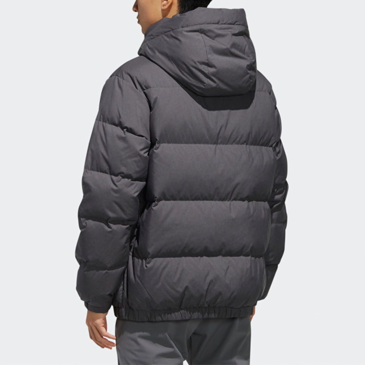adidas Xplr Sh Dwn Jkt Outdoor Woven Detachable hooded down Jacket Black FJ9230