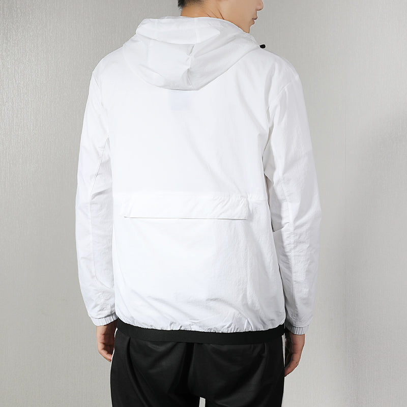 adidas Woven hooded Windproof Jacket White EH3746