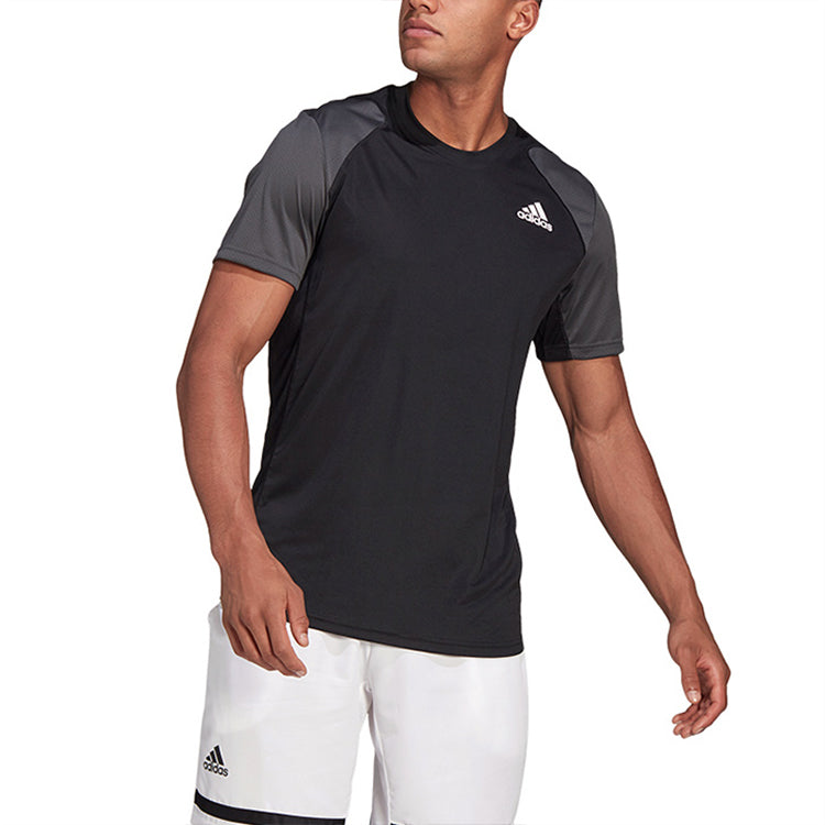 adidas Tennis Casual Sports Round Neck Short Sleeve Black GL5453