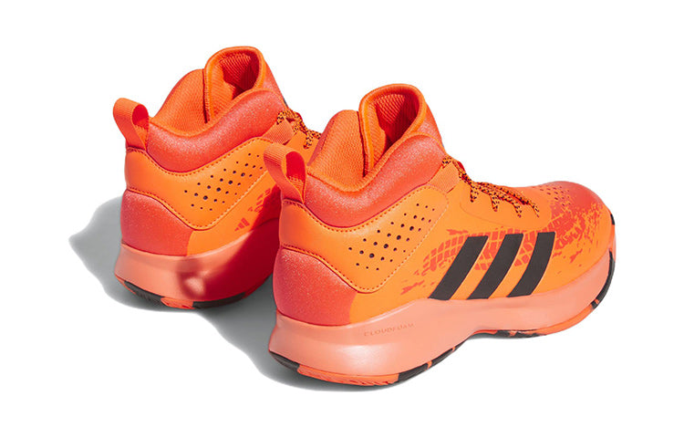 (GS) adidas Cross Em Up 5 Wide J 'Solar Red Black' HQ8494
