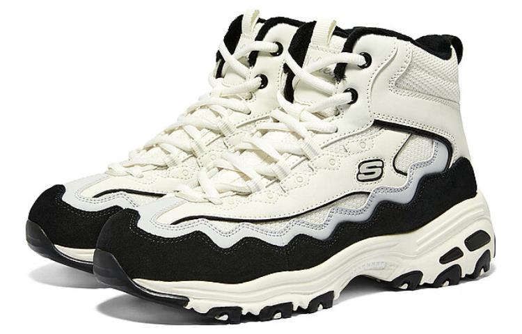 (WMNS) Skechers D'Lites New Lane Sneaker 'White Black Grey' 168026-WGRY