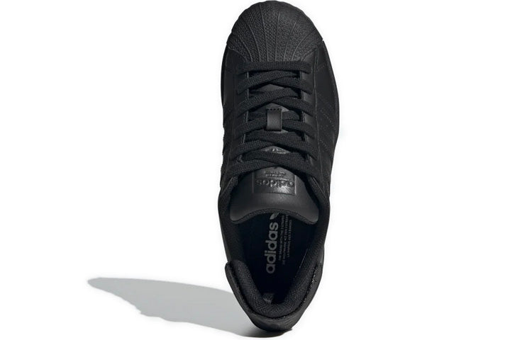 (GS) adidas Superstar J 'Triple Black' FV3702