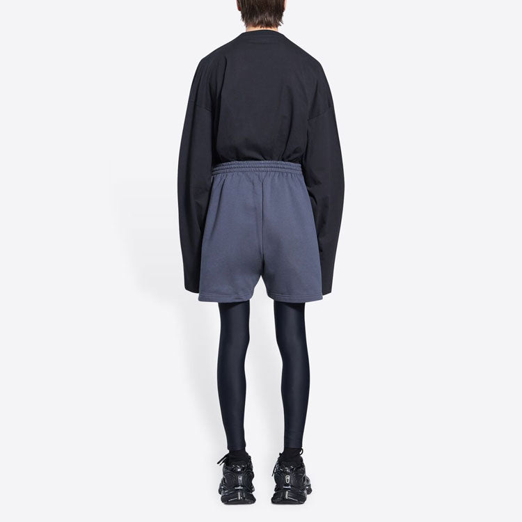 Balenciaga Political Campaign Sweat Shorts 'Dark Grey' 676137TKVI91366