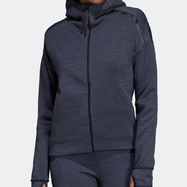 (WMNS) adidas Sports Stylish Knit Jacket Blue CZ2827