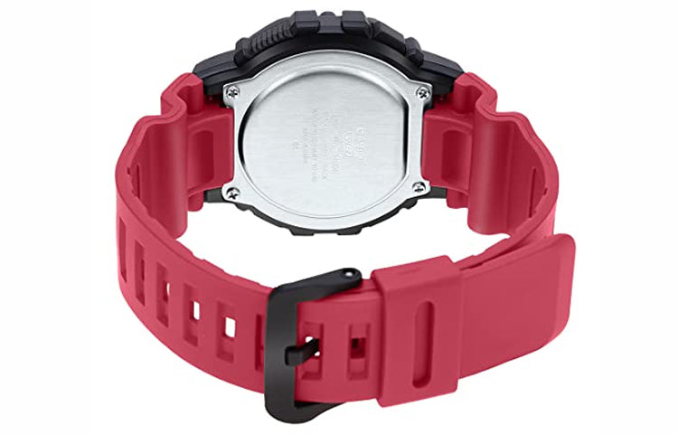 CASIO Fashion Stylish Quartz Watch Numeric Resin Strap Red/Black WS-1400H-4AVDF