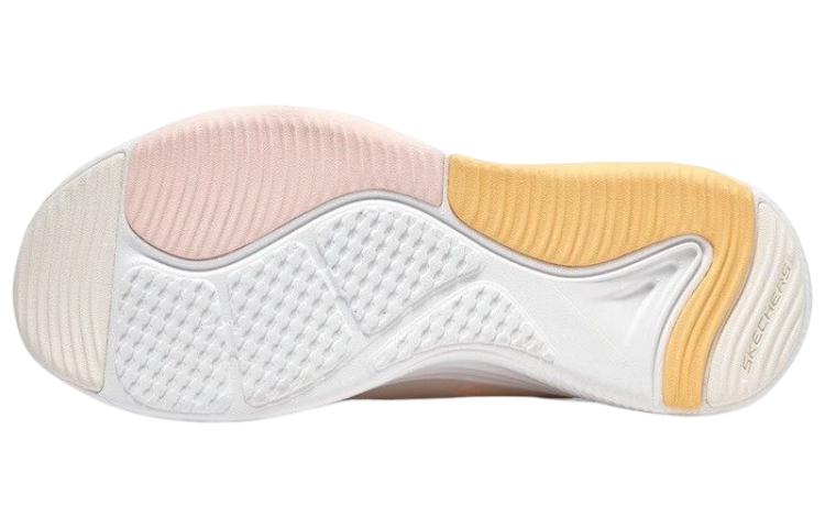 (WMNS) Skechers D'Lux Fitness 'White Yellow' 149899-NTMT