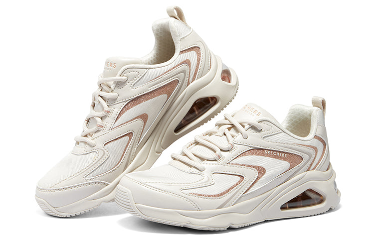 (WMNS) Skechers Tres-Air 'Shimm Airy - White Rose Gold' 177422-WTRG