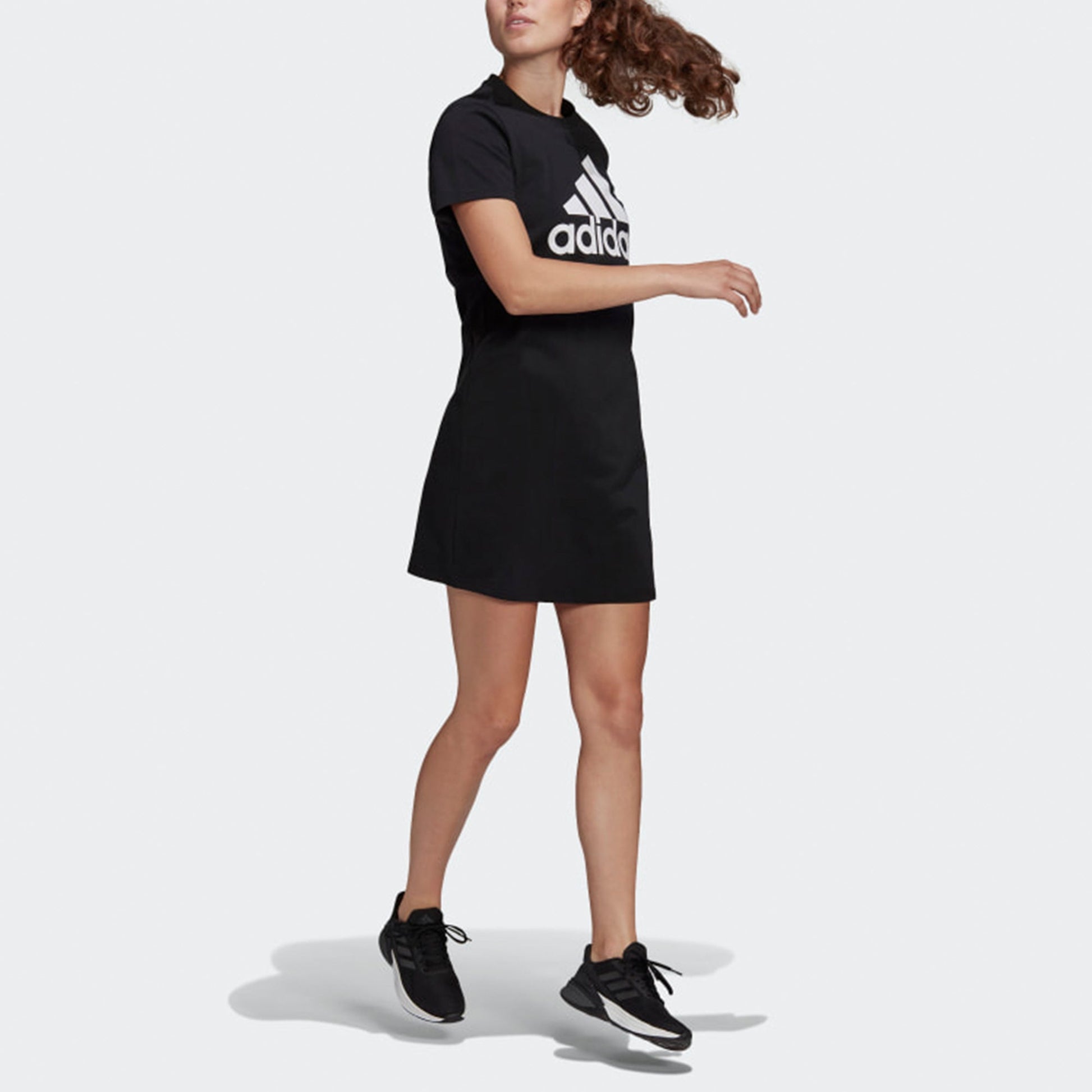 (WMNS) adidas Essentials Logo Dress Asia Sizing 'Black White' GM5588