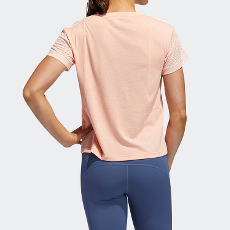 (WMNS) adidas Training Round Neck Pullover Short Sleeve Pink EA3359