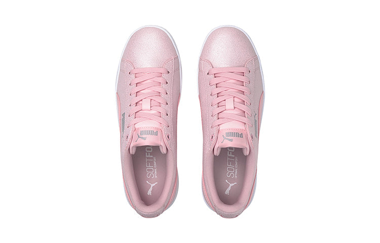 (GS) PUMA Vikky V2 Glitz 2 Casual Board Shoes Pink/White 373168-05