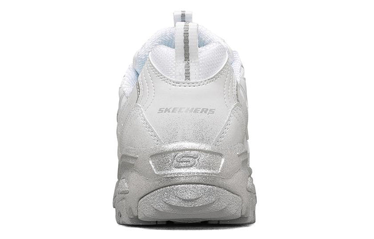 (WMNS) Skechers D'Lites 1.0 Low-Top Running Shoes White/Silver 149231-WSL