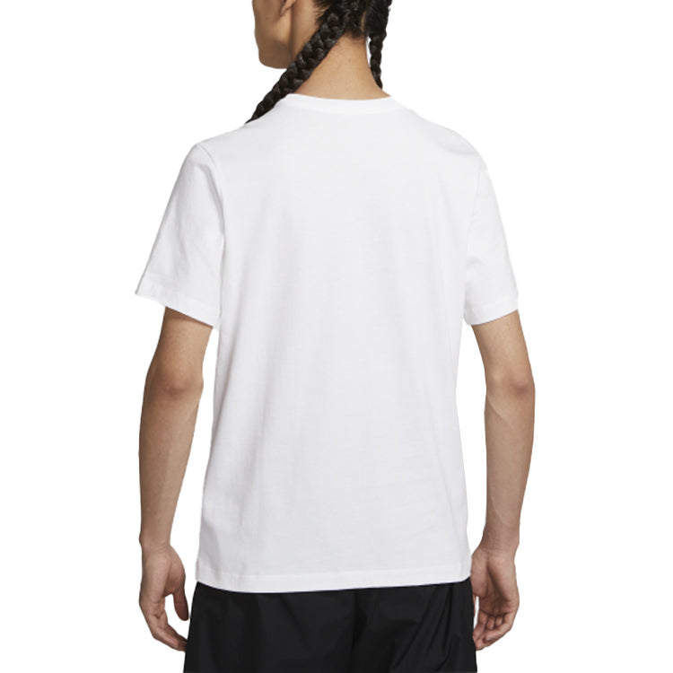 Nike SPORTSWEAR Minimalistic Alphabet Printing Short Sleeve White CU7345-100