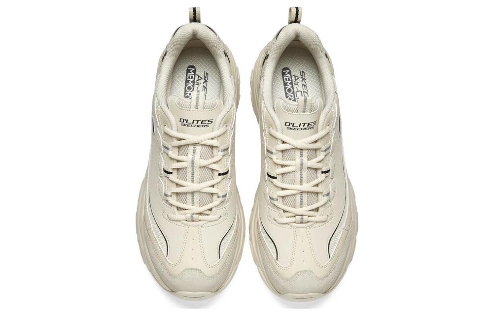 Skechers D'lites 1.0 Marathon Running Shoes 'Beige Black' 894289-NTBK