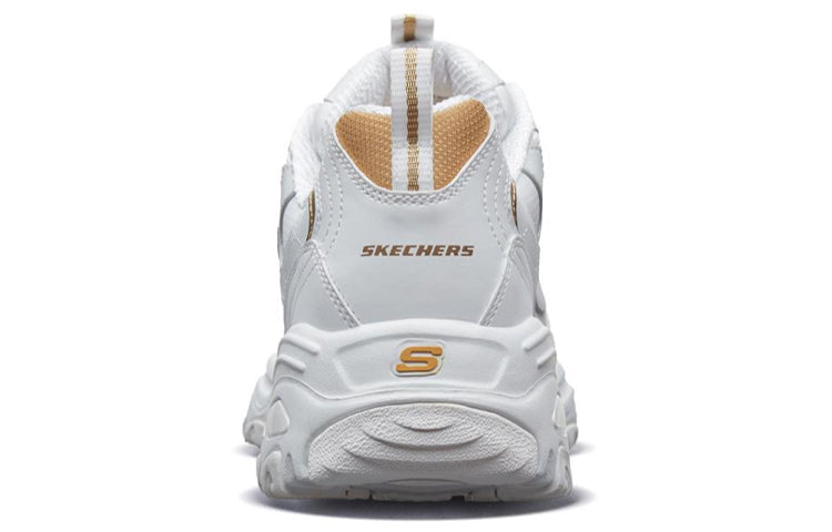 Skechers D'lites 1.0 Running Shoes White/Gold 52676-WGD