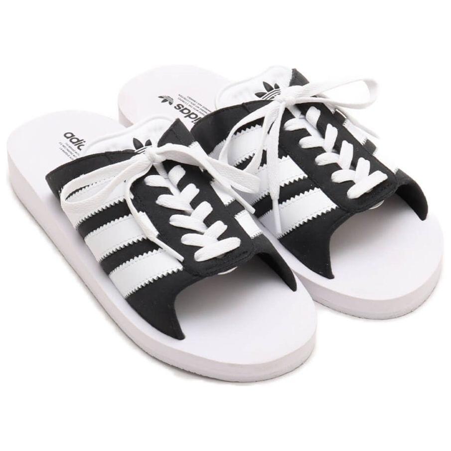 (WMNS) adidas GAZELLE BEACH Slides Asia Sizing 'White Black' JQ7421