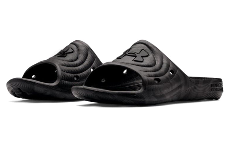 Under Armour Locker Slides 'Black Jet Grey' 3024449-002