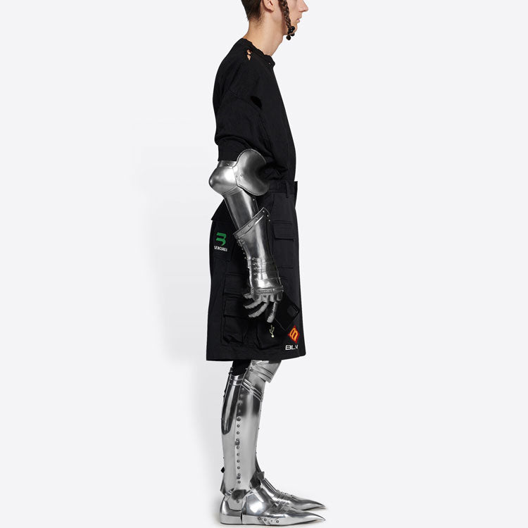 Balenciaga Gamer Cargo Shorts 'Black' 663074TKP041000