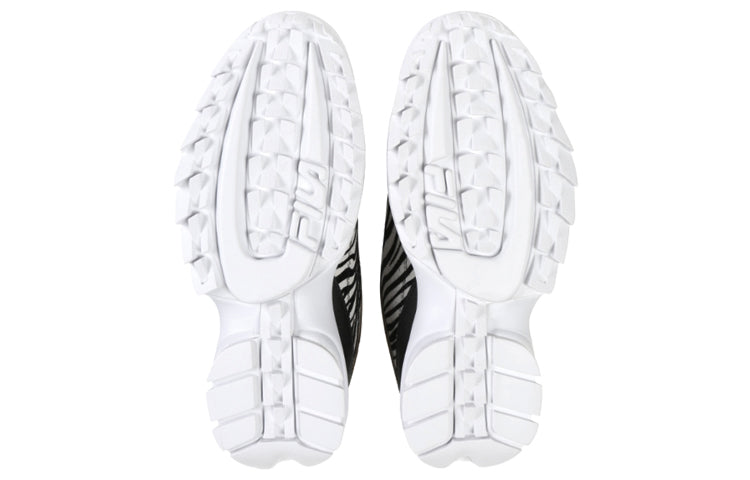 (WMNS) FILA Cross Training Disruptor 2 Low-top Animal Running Shoes Black/White 5XM00806_992