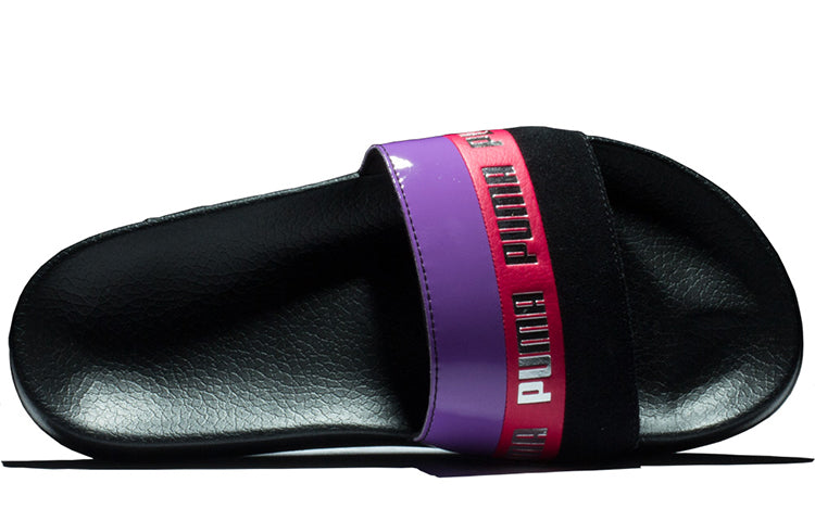 (WMNS) PUMA Damen Sandale Leadcat Remix Slide Black/Purple 370694-01