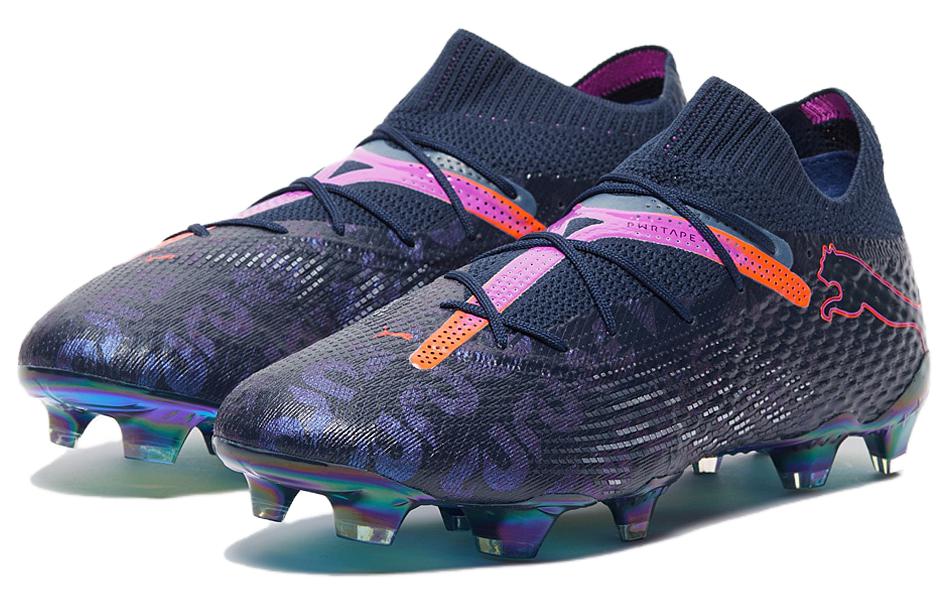 PUMA Future 7 Ultimate FG/AG Soccer Cleats 'Navy Pink Red' 107834-01