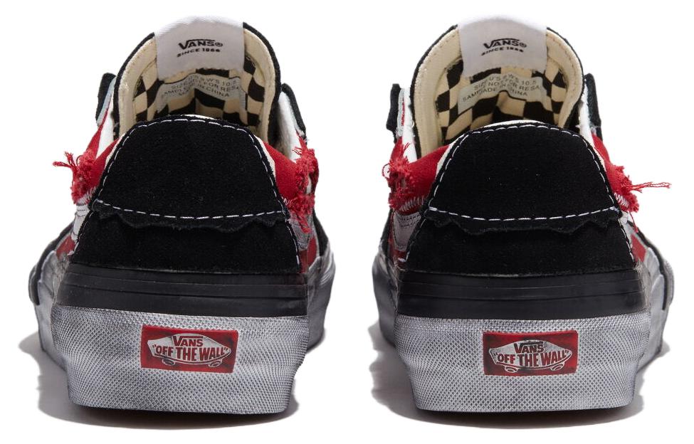 Vans Sk8-Low Reconstruct 'Black Red' VN0009QS458