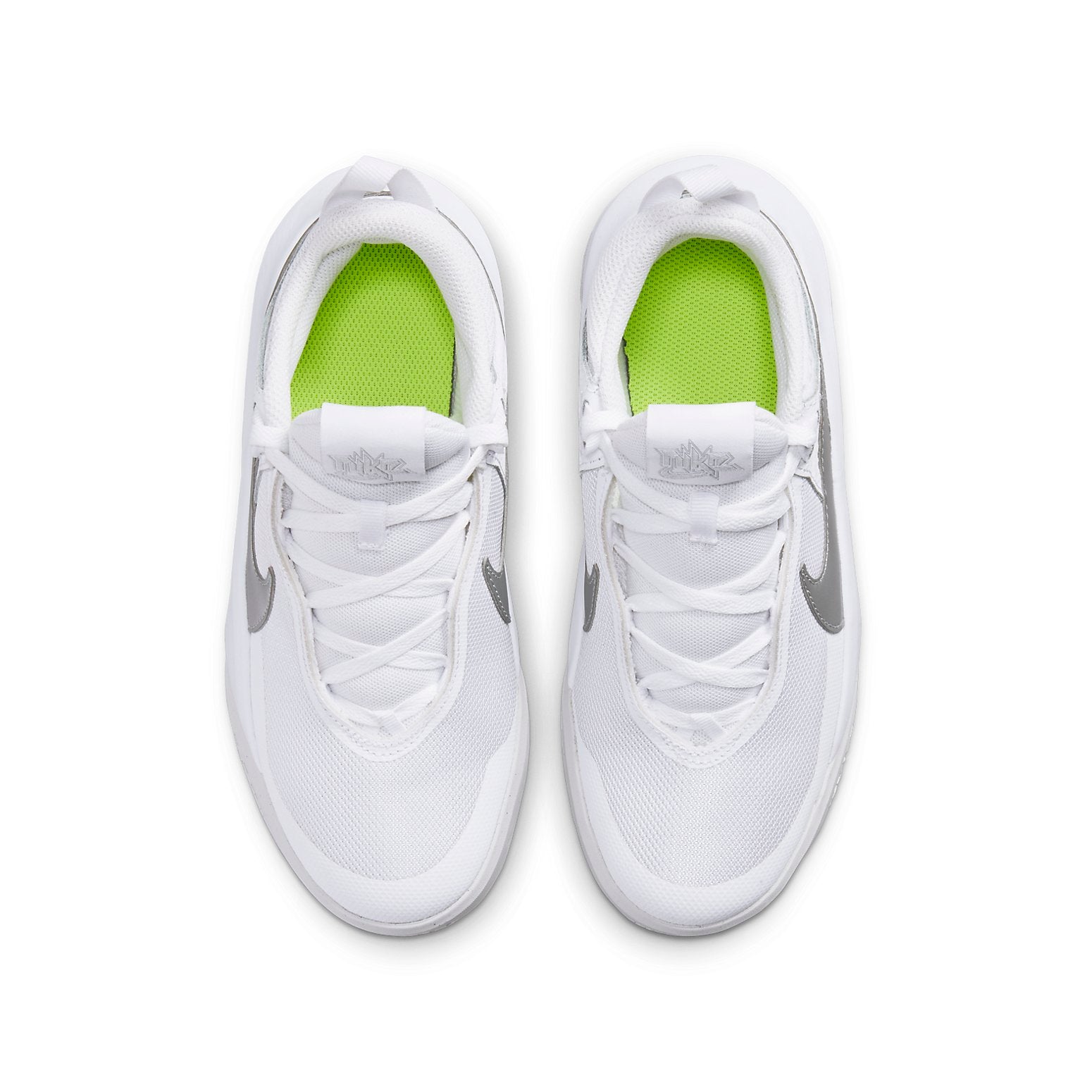 (GS) Nike Team Hustle D10 'White Metallic Silver' CW6735-100