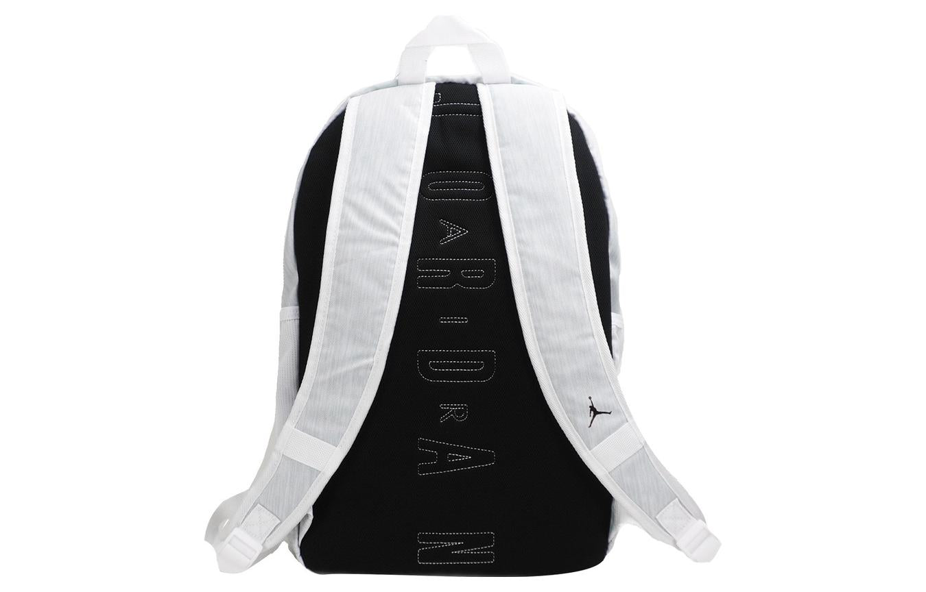 Jordan Athletic Large Capacity Zipper Laptop Bag Schoolbag Backpack Large Unisex White  Grey FB1766-106