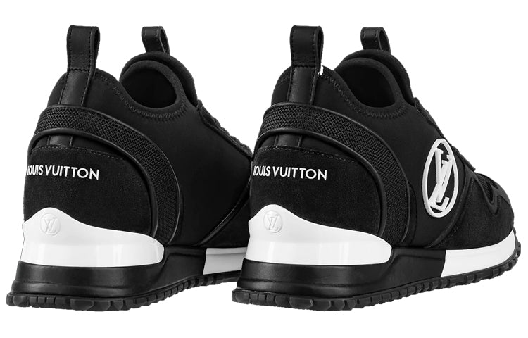 (WMNS) LOUIS VUITTON Run Away Sneakers 'Black with White Logo' 1A9ER3