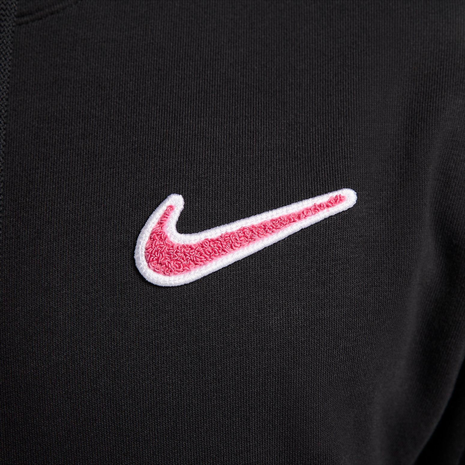 Nike Sportswear Pullover Hoodie 'Black Pinksicle' FZ5200-010