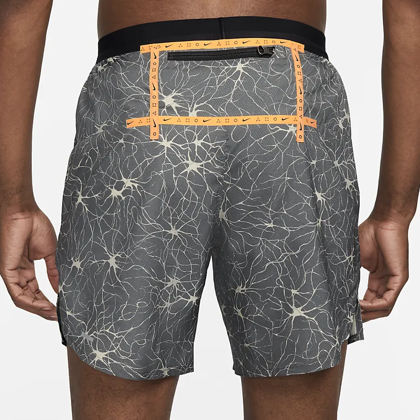 Men's Nike Full Print Logo Casual Shorts Gray DQ4767-068