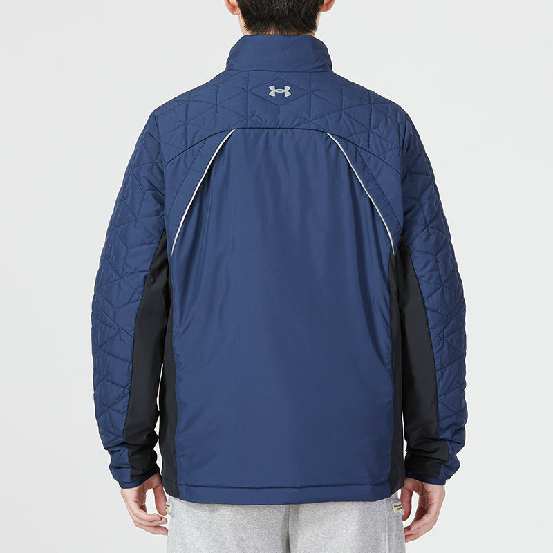 Under Armour UA ColdGear Reactor Storm Hybrid Full Zip Golf Jacket 'Blue' 1364642-408