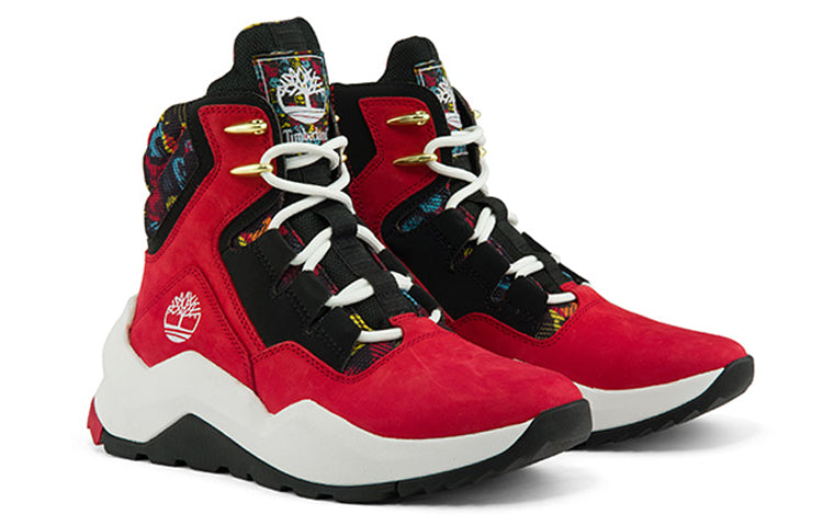 (WMNS) Timberland Madbury Side Zip Sneaker Boots 'Red Nubuck' A2PUA