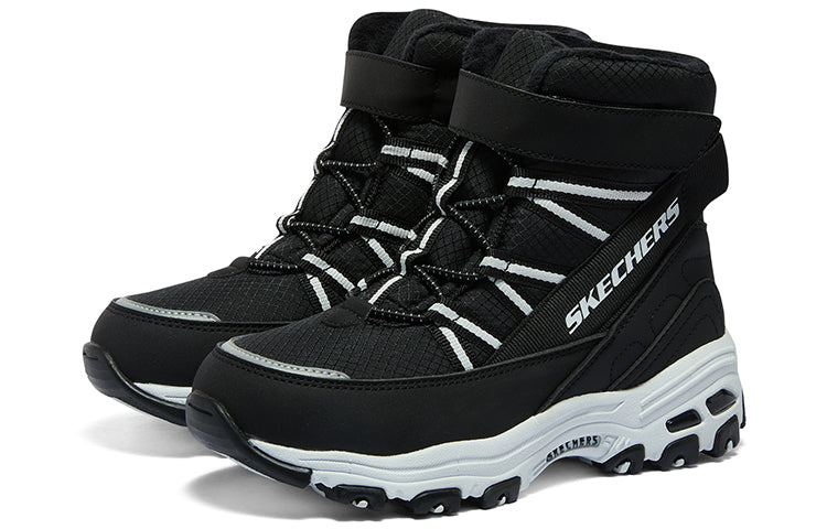 (GS) Skechers Winter Comfy Boots 'Black White' 660092L-BKW