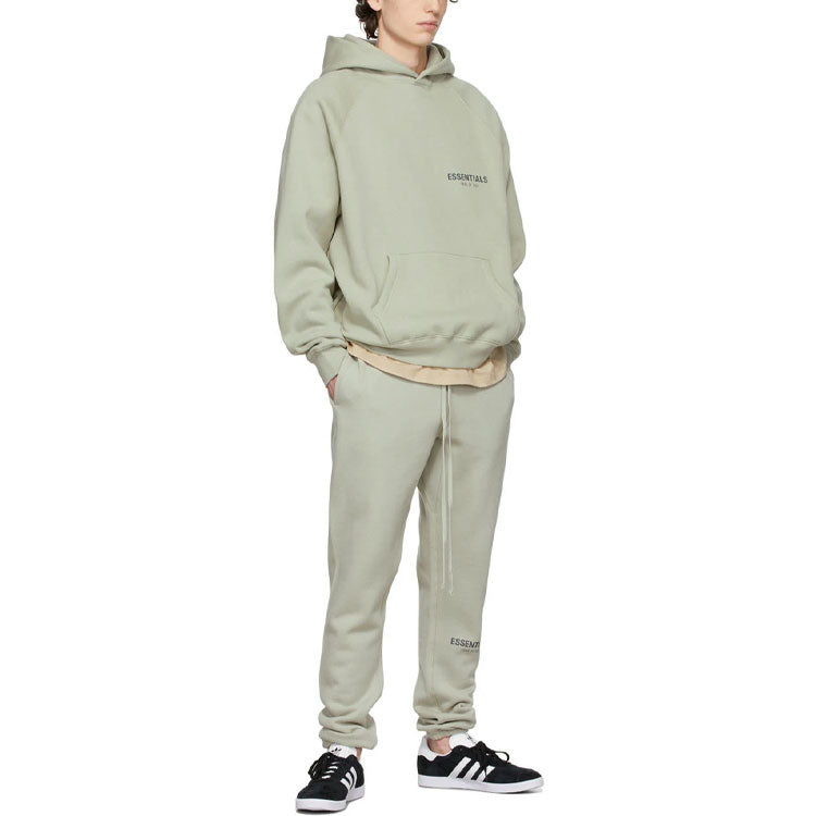 Fear of God Essentials FW21 Pullover Hoodie 'Green Concrete' FOG-FW21-107
