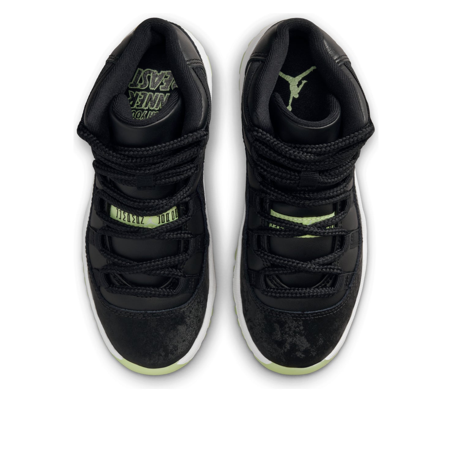 (PS) Air Jordan 11 Retro 'Black Barely Volt' IB1379-001