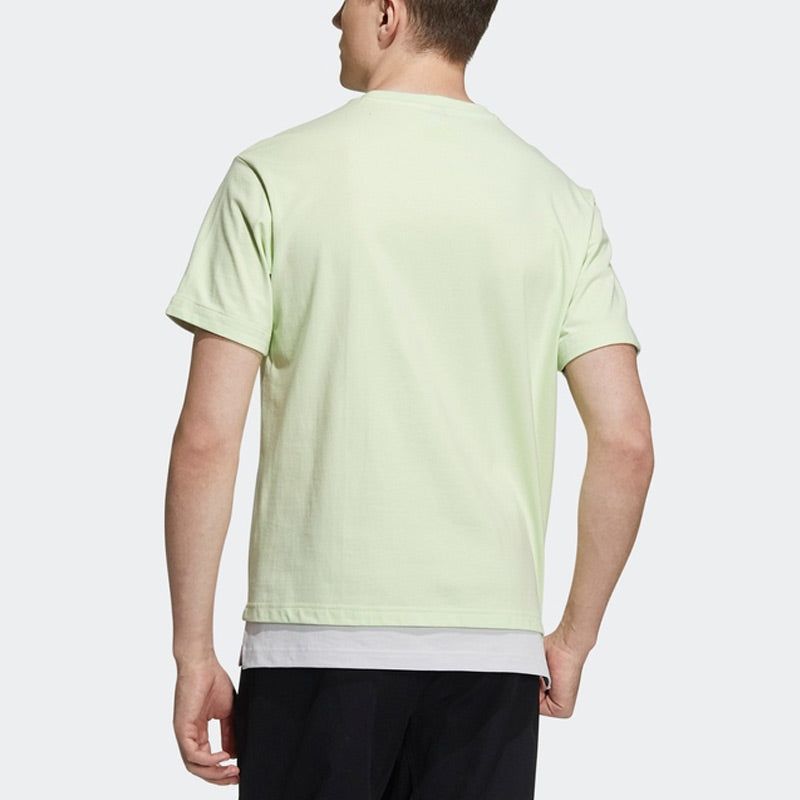 adidas St Gfxrlx Tee Athleisure Casual Sports Round Neck Short Sleeve Orange Green HE9923